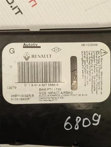 AIRBAG SEDILE SINISTRO RENAULT Megane III 985H10032R (0816) - Foto 2