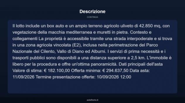 Immobile in asta di 177 m² con più di 5 locali e box auto in vendita a Pollica - Foto 12