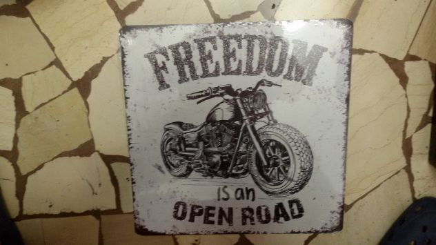 TARGA DA COLLEZIONE FREEDOM METALLO