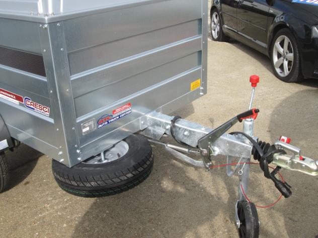 Rimorchio Cresci H4 750/600 Kg cm142x111x80H con freni - Foto 6