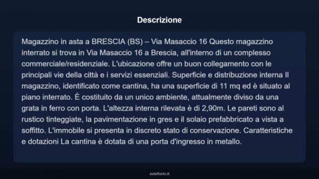 Immobile in asta di 11 m² in vendita a Brescia - Foto 3