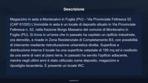 Immobile in asta di 189 m² in vendita a Montecalvo in Foglia - Foto 4