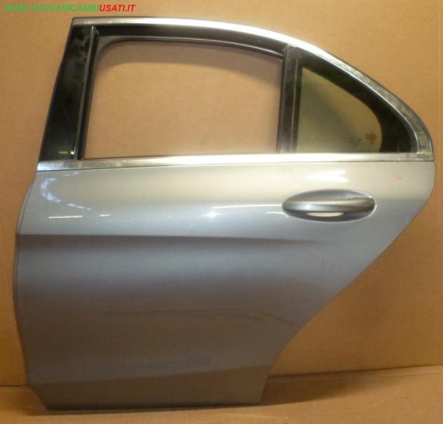 PORTA POST. S. ARGENTO C/ALZ. E SERR.  Carrozzeria  Lamierati esterni  Porte  Porta post. sx. MERCEDES - Classe C 4 porte - 01-02-2014 -