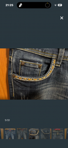 JEANS COME NUOVI DA DONNA/RAGAZZA A VITA BASSA MARCA XFN JEANS LEGGERMENTE ELAST - Foto 5