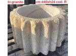 Vasca lavello lavandino lavabo rustica in pietra granito basalto