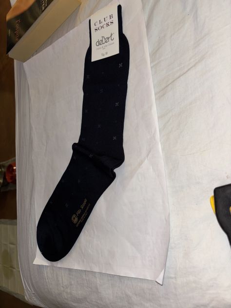 CALZE NUOVE CON CARTELLINO DA UOMO IN COTONE FILO DI SCOZIA”DeBert”MADE IN ITALY - Foto 3