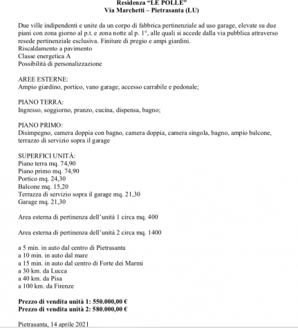 Casa semindipendente in vendita a Pietrasanta 170 mq Rif: 902408 - Foto 9