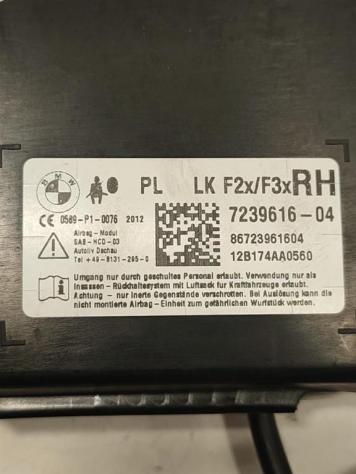 AIRBAG SEDILE DESTRO BMW Serie 1 F20 7239616 N47D20C (1119) - Foto 2