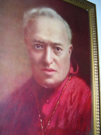 Quadro antico Cardinal Ferrari, cornice in oro, periodo 900 - Foto 4