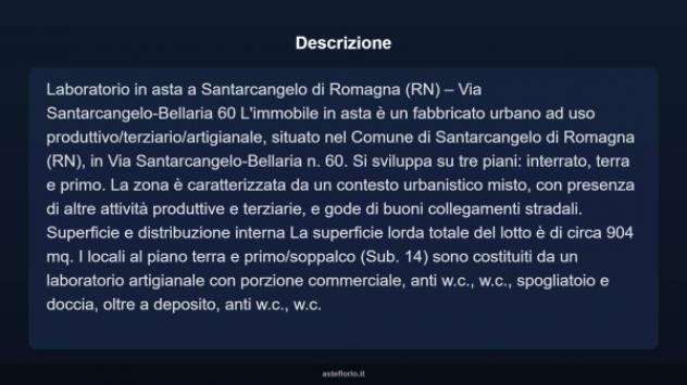 Immobile in asta di 904 m² in vendita a Santarcangelo di Romagna - Foto 4
