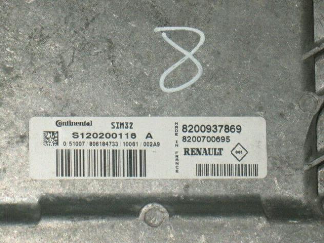 S120200116 ECU CLIO MODUS 1.2 SIM32 S120200116A 8200937869 8200700695 - Foto 2
