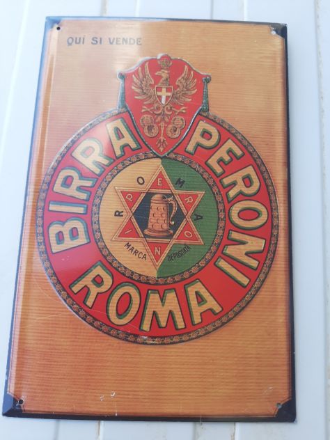 INSEGNA BIRRA PERONI TARGA IN RILIEVO - Foto 6