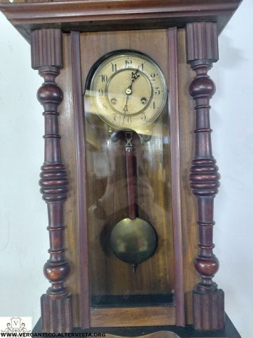 176401 Antico orologio a pendolo Junghans con aquila - Foto 9