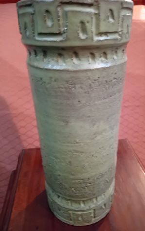 PARTICOLARE ANTICO VECCHIO VINTAGE VASO IN CERAMICA DIPINTA - Foto 3