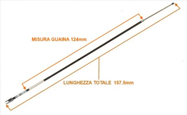 1003409 CAVO FILO FRENO A MANO MICROCAR MC2 157,5 CM