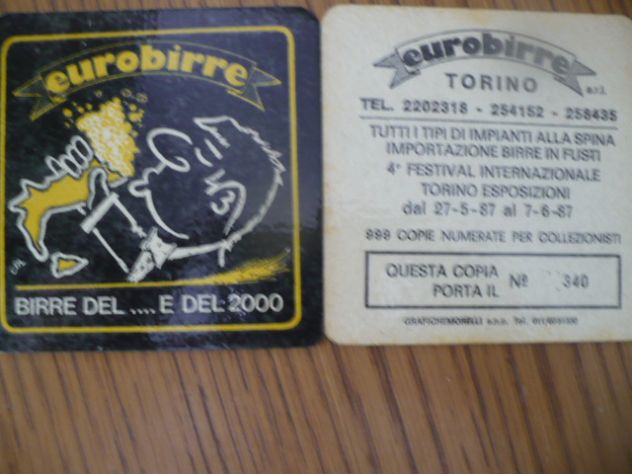 sottobicchieri birra anni '80 - Foto 4