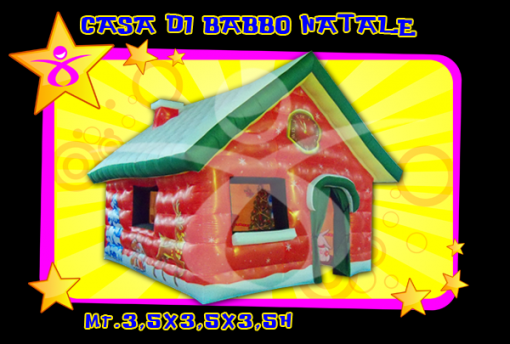 Noleggio Gonfiabile Casa di Babbo Natale