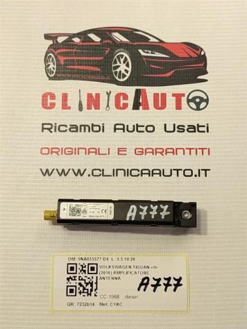 AMPLIFICATORE ANTENNA VOLKSWAGEN Tiguan 1° Serie 5NA035577 DX (0711)