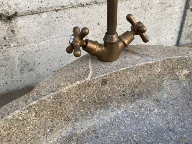 Lavabo lavandino da appoggio in pietra naturale 3 - Foto 3