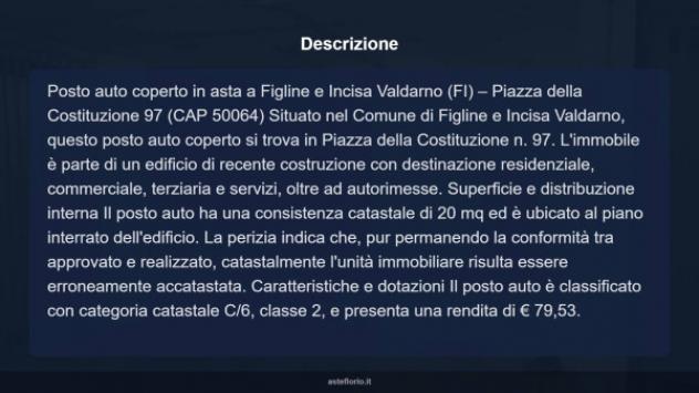 Immobile in asta di 20 m² in vendita a Figline e Incisa Valdarno - Foto 4