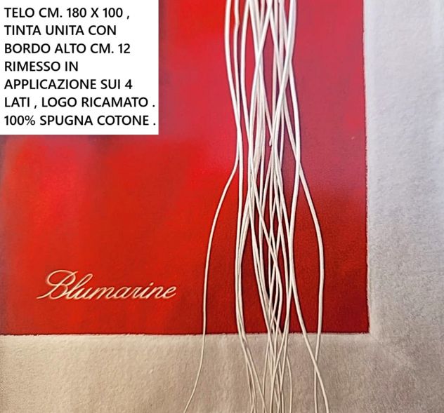 Telo mare spugna BLUMARINE cm. 180 x 100 - Foto 8
