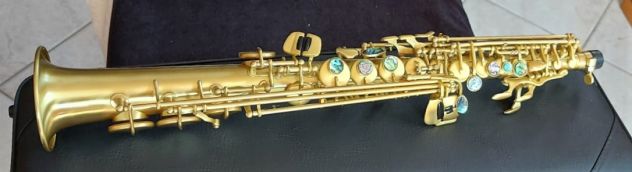 Sax Soprano YAMAHA CUSTOM Style in BRONZO Satinato Nuovo - Foto 7