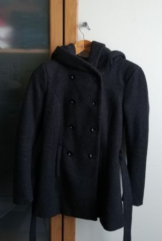 Cappotto doppio petto grigio scuro Tg M - Foto 3