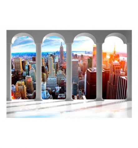 Fotomurale Adesivo Col Balcone Su New York Arredalacasa - Foto 2