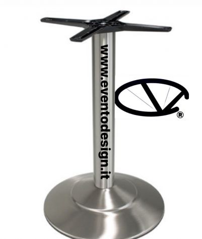 SUPER OFFERTA: Base Tavolo Acciaio Satinato • Ø47cm • H 72 Cm • Mod 470/ST