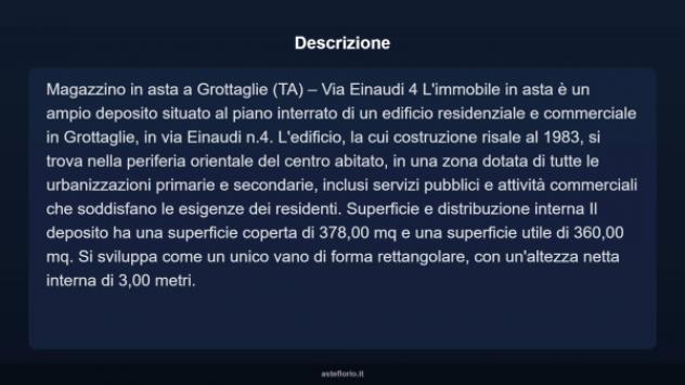 Immobile in asta di 378 m² in vendita a Grottaglie - Foto 4