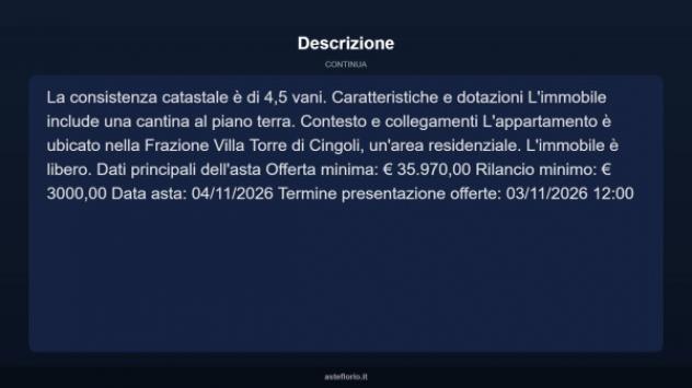 Immobile in asta di 84 m² in vendita a Cingoli - Foto 6