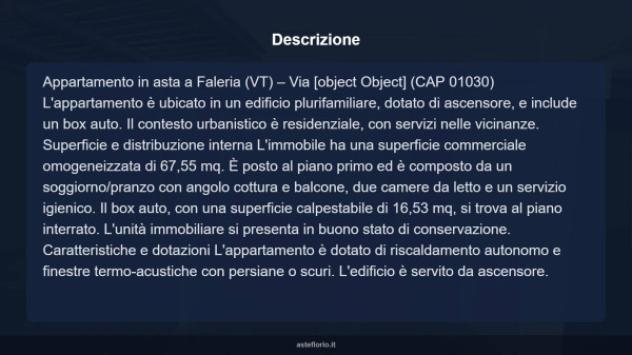 Immobile in asta di 67 m², box auto in vendita a Faleria - Foto 5