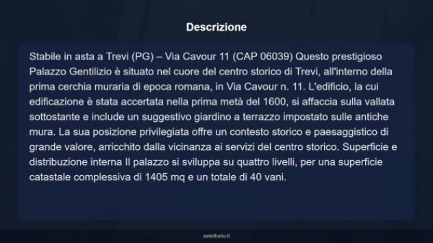 Immobile in asta di 1405 m² con più di 5 locali in vendita a Trevi - Foto 6