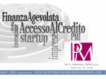 SERVIZIO DI FINANZA AGEVOLATA E DI ACCESSO AL CREDITO PER LE IMPRESE