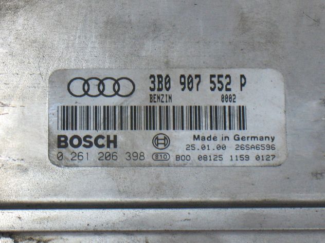 0261206398 ECU CENTRALINA AUDI A6 2.4 0261206398 3B0907552P 3B0 907 552 P ME7.1 - Foto 2