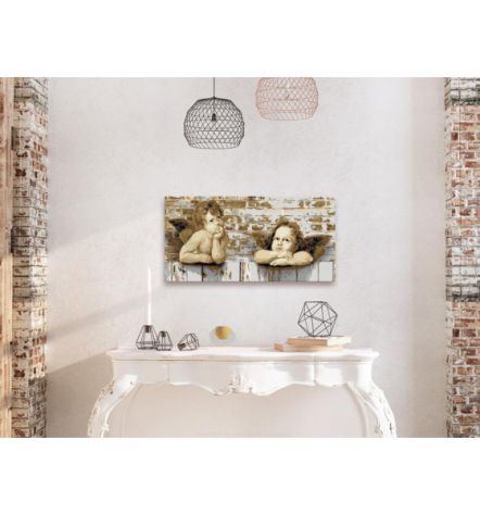 Quadro Fai Da Te 80x40 Cm. Angeli N. 2 ARREDALACASA Spedizione Gratis - Foto 2