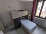 Letto doppio castello 255x112 cm in legno naturale