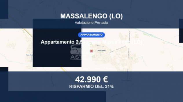 Immobile in asta di 43 m², box auto in vendita a Massalengo