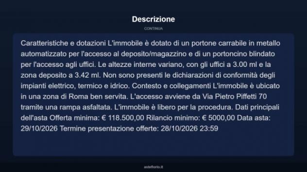Immobile in asta di 295 m² in vendita a Roma - Foto 4