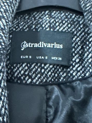 Cappotto Stradivarius donna grigio e nero – Taglia S - Foto 4