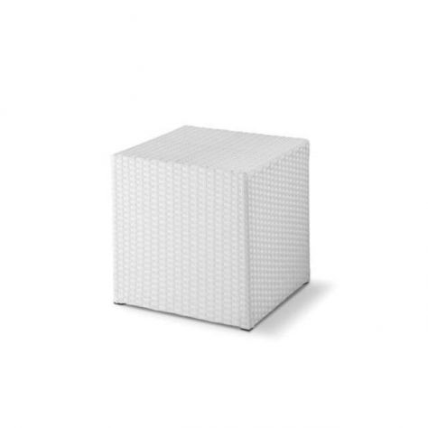 Pouff per arredo giardini esterno cod 9004 color bianco