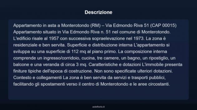 Immobile in asta di 112 m² con più di 5 locali in vendita a Monterotondo - Foto 4