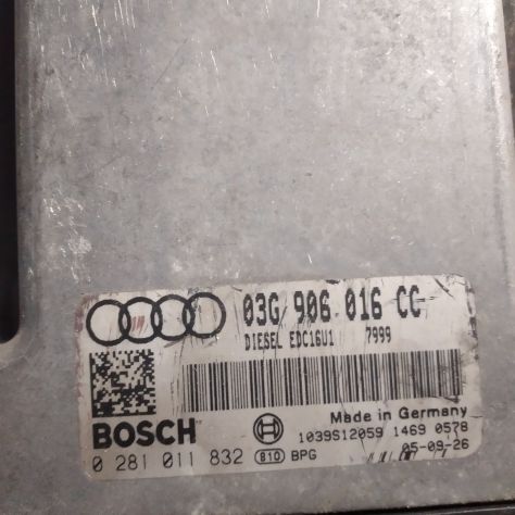 CENTRALINA MOTORE AUDI A3 1.9 TDI BOSCH 0 281 011 832, 0281011832, 03G 906 016 C - Foto 3