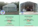 Tunnel Coperture industriali agricole  in Sardegna 8 x 12 x 4 mt pvc 720 gr. mq.