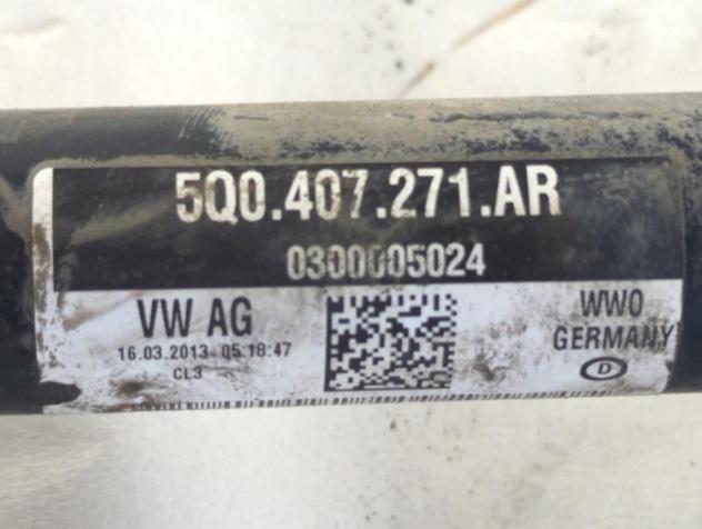 5Q0407271AR SEMIASSE SEMIALBERO ANTERIORE SINISTRO AUDI A3 1.8 B 132KW AUT 5P (2013) RICAMBIO USATO - Foto 5