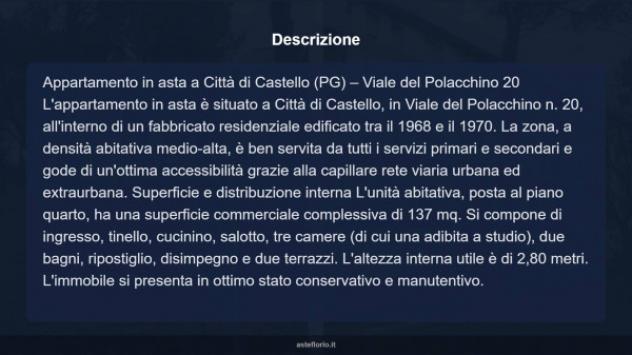 Immobile in asta di 137 m² con più di 5 locali e box auto in vendita a Città di Castello - Foto 15