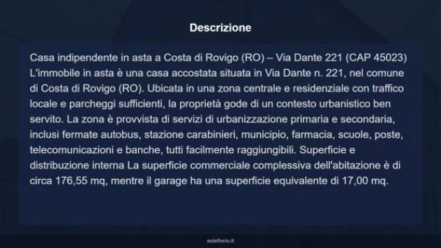 Immobile in asta di 209 m² con più di 5 locali e box auto in vendita a Costa di Rovigo - Foto 18