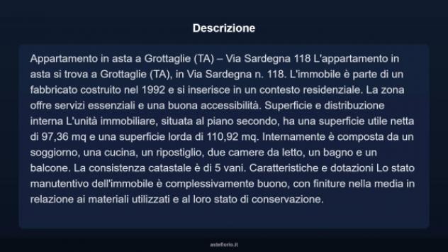 Immobile in asta di 110 m² in vendita a Grottaglie - Foto 4