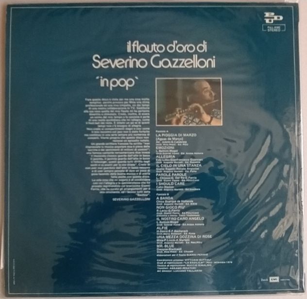 SEVERINO GAZZELLONI -In Pop- Ed EMI PDU- LP 1976 - Foto 2