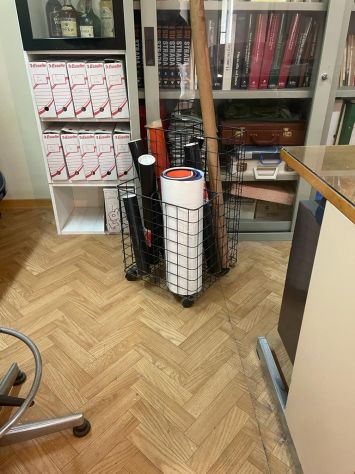 TAVOLO, TECNIGRAFO E CARRELLO PORTAROTOLI - Foto 2